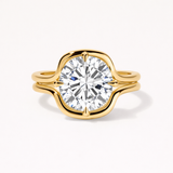 The Split Shank Semi Bezel Round
