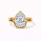 The Split Shank Semi Bezel Pear