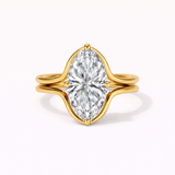 The Split Shank Semi Bezel Marquise