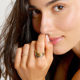 Marquise Bezel E/W 3/4 Band