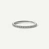 Pave wedding band