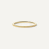 14k gold ridged wedding band.