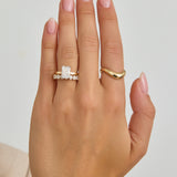 Asscher Compass Prong