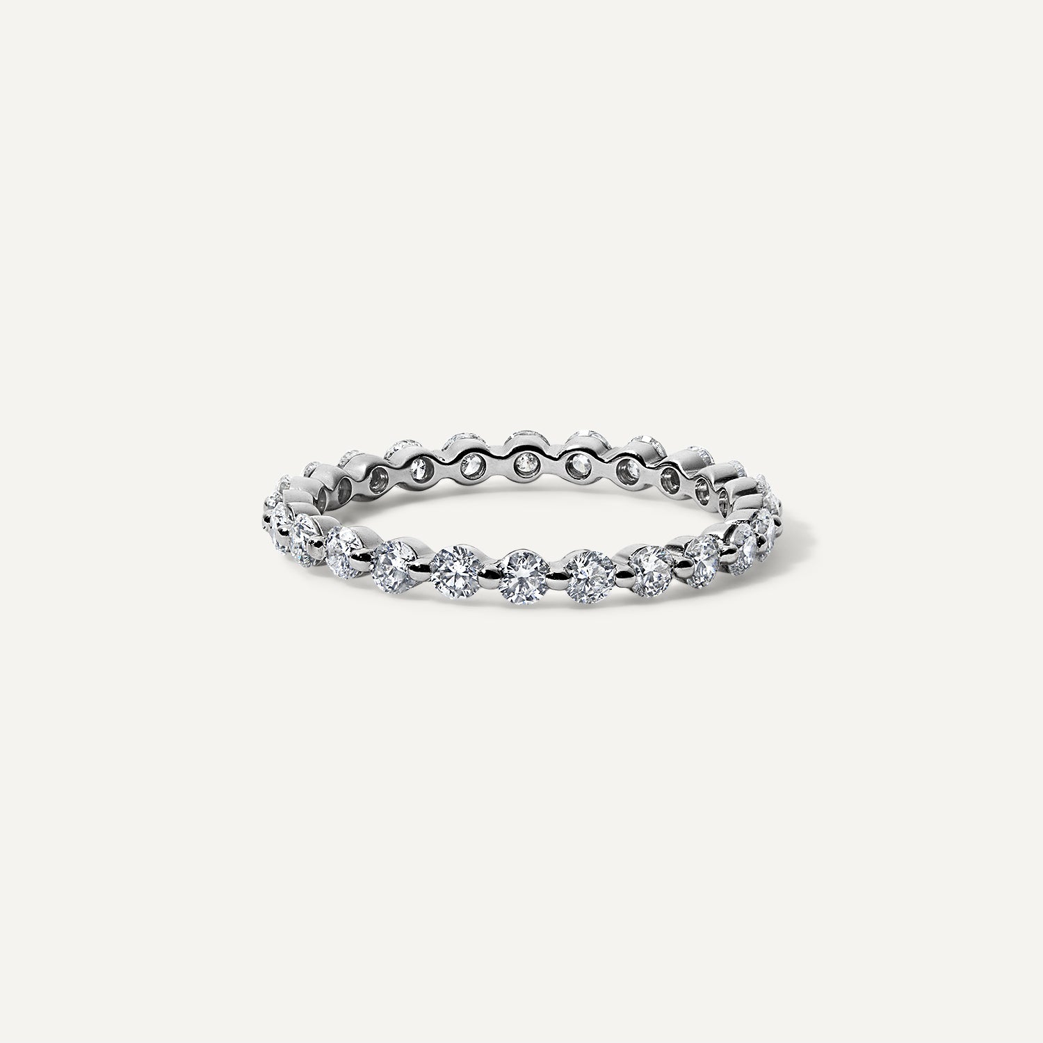 lab diamond eternity band